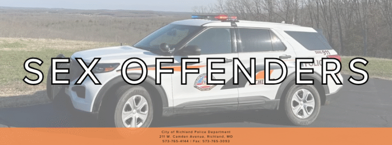 Sex Offenders – Richland Police Department